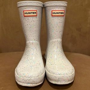 Hunter glitter girls rain boots